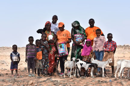 Dr Judy Kimaru pictured with Kenyan locals