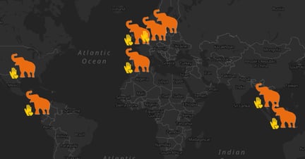 View our interactive map of wildlife farming and global support for Thailand's efforts to end the captive breeding of elephants.